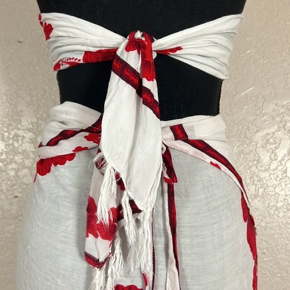 749 Batik World by Gazapiti Beachwear 2Pc Crisscross Top and Sarong. SzOS - Picture 8 of 12